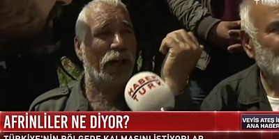 Afrinli 'ÖSO talan etti' dedi, Habertürk 'YPG' diye çevirdi