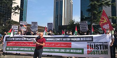  Filistin Dostları’ndan İsrail Konsolosluğu Önünde Eylem