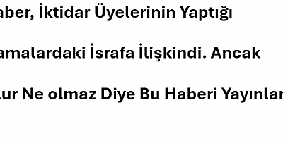 İsraf...